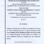 PRIMER ANIVERSARIO DE ALICIA LOPEZ Y ALICIA RODRIGUEZ «TUNICAS»