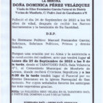 LA SEÑORA DOÑA DOMINICA PEREZ VELAZQUEZ