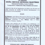 LA SEÑORA DOÑA CECILIA QUIROGA MARTINEZ