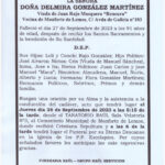LA SEÑORA DOÑA DELMIRA GONZALEZ MARTINEZ