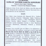 LA SEÑORA DOÑA Mª ESTHER GARCIA GONZALEZ