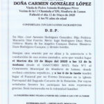 LA SEÑORA DOÑA CARMEN GONZÁLEZ LÓPEZ