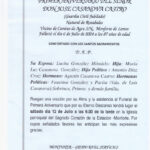 PRIMER ANIVERSARIO DEL SEÑOR D. JOSE CASANOVA CASTRO