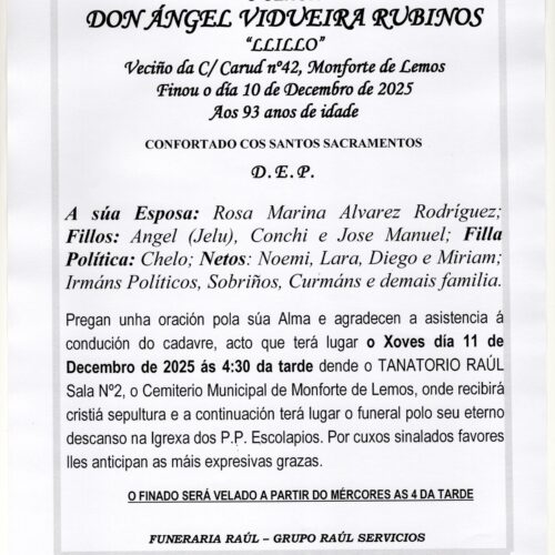 O SEÑOR DON ANGEL VIDUEIRA RUBINOS