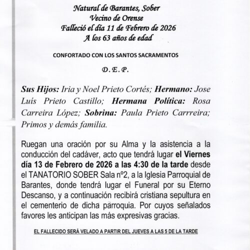 EL SEÑOR DON MANUEL PRIETO CASTILLO