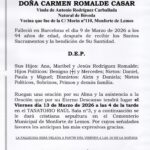 LA SEÑORA DOÑA CARMEN ROMALDE CASAR