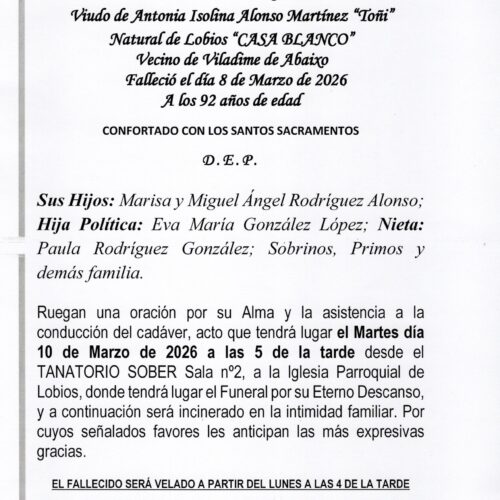 EL SEÑOR DON PEDRO RODRÍGUEZ PÉREZ