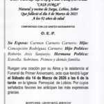 PRIMER ANIVERSARIO DE DON PEDRO RODRÍGUEZ FERNÁNDEZ