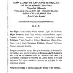 LA SEÑORA DOÑA GLORIA DE LA FUENTE RODRIGUEZ