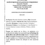 LA SEÑORA DOÑA PURIFICACION GONZALEZ FERNANDEZ