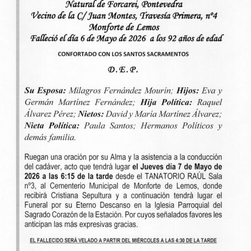EL SEÑOR DON GUMERSINDO MARTINEZ NEIRA