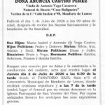 LA SEÑORA DOÑA ANUNCIA CASTRO PEREZ