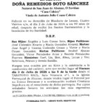 LA SEÑORA DOÑA REMEDIOS SOTO SANCHEZ
